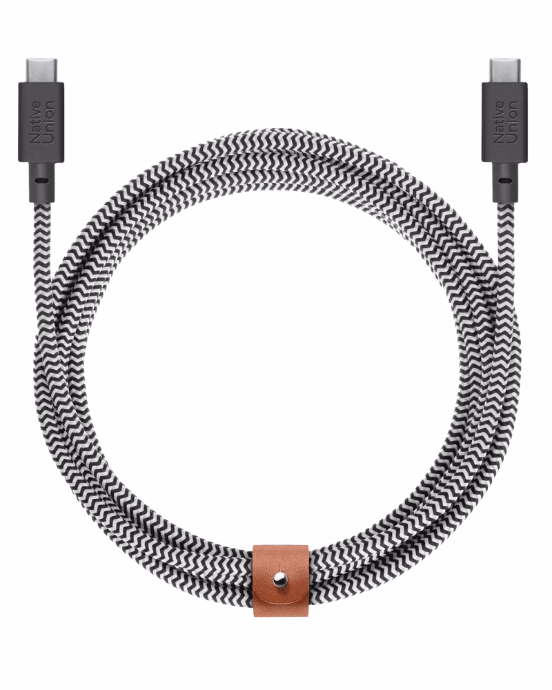 Кабель Native Union Belt XL Cable USB-C to USB-C Cosmos Zebra (3 m) BELT-XL-C-ZEB-3-NP